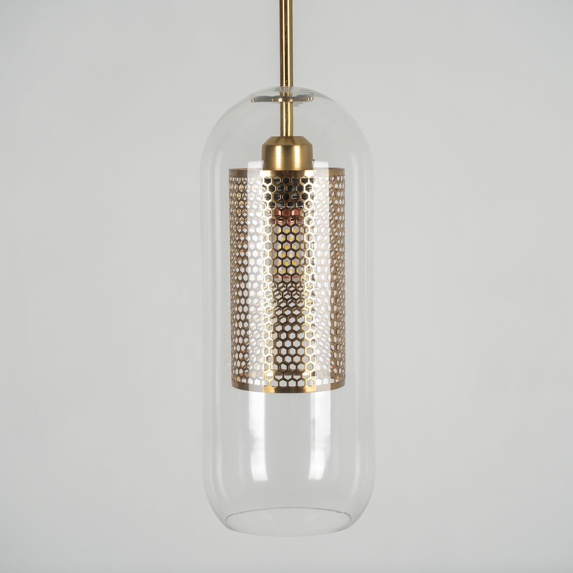 Lustra Pendant Lamp Chiswick Glass for Living Room-Neutral Decor
