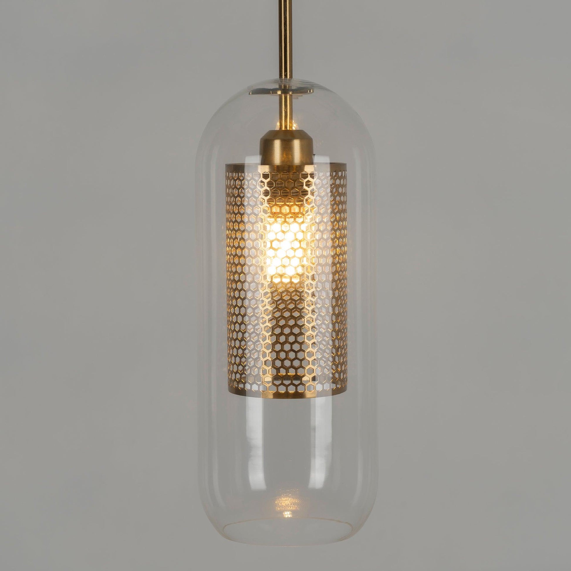 Lustra Pendant Lamp Chiswick Glass for Living Room-Neutral Decor