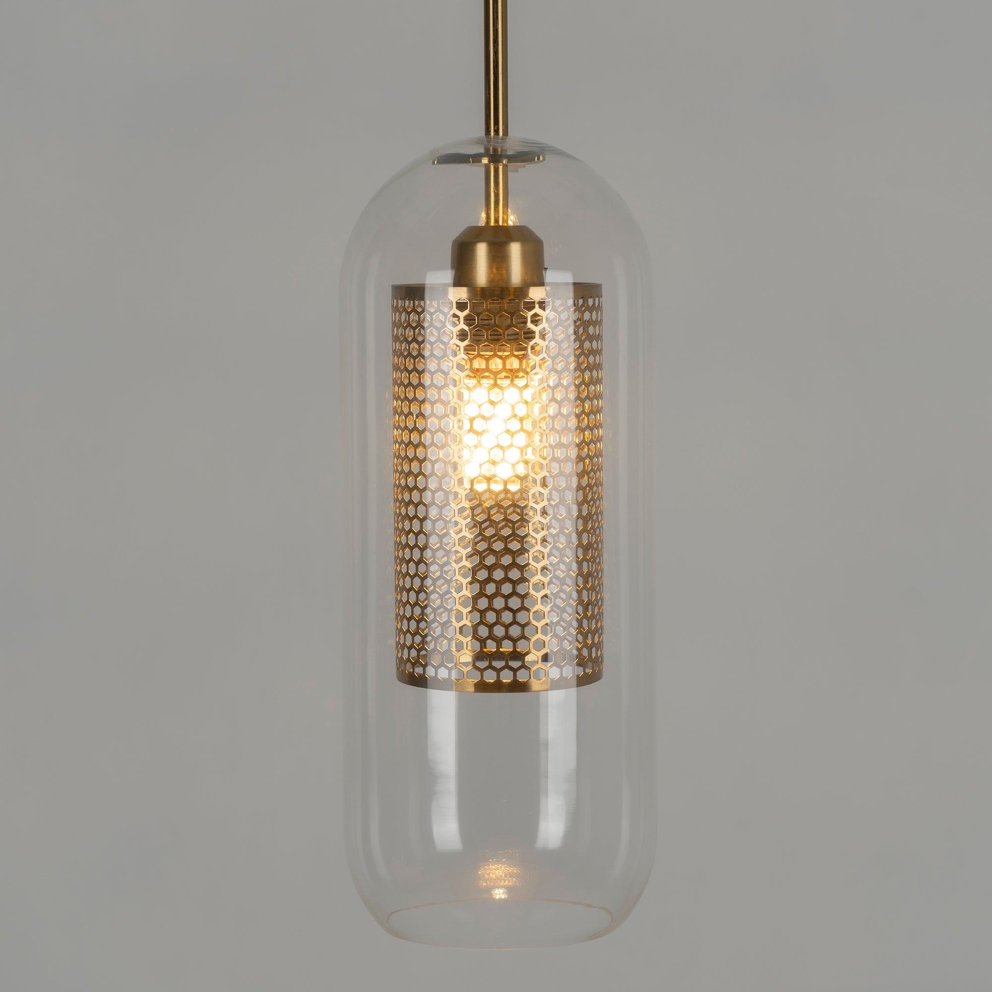 Lustra Pendant Lamp Chiswick Glass for Living Room-Neutral Decor