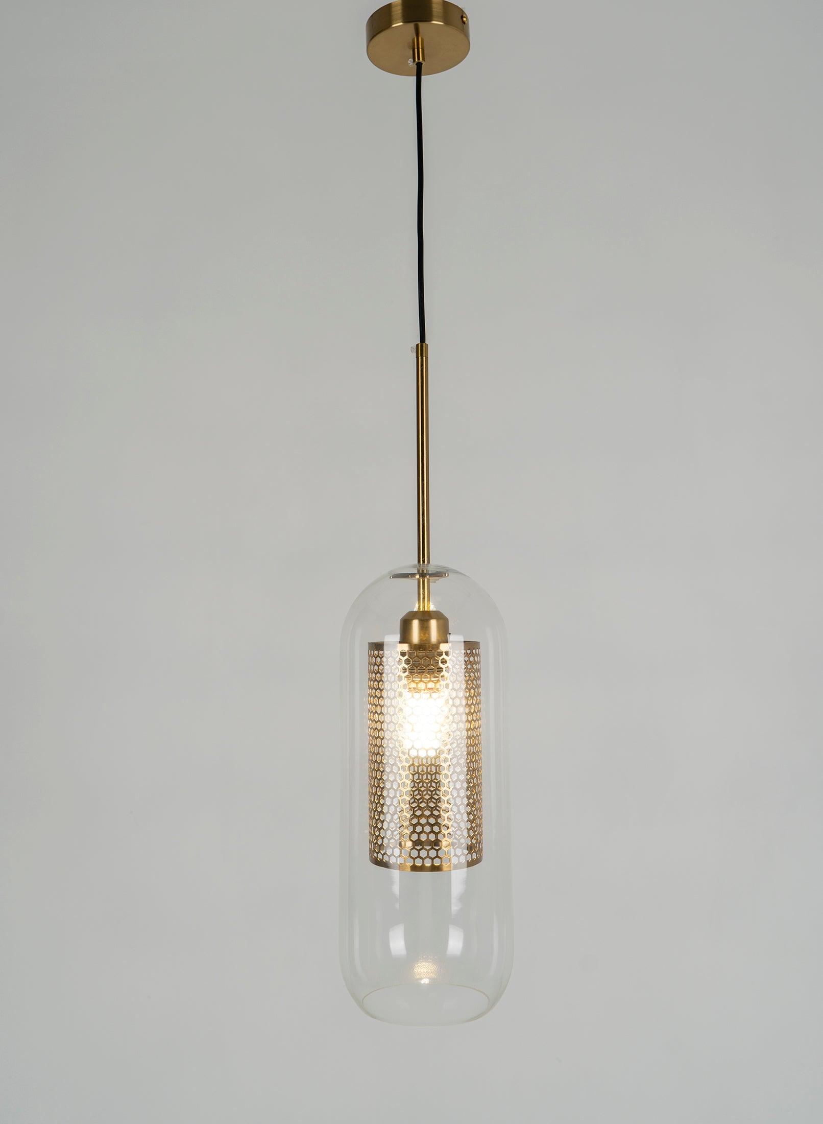 Lustra Pendant Lamp Chiswick Glass for Living Room-Neutral Decor