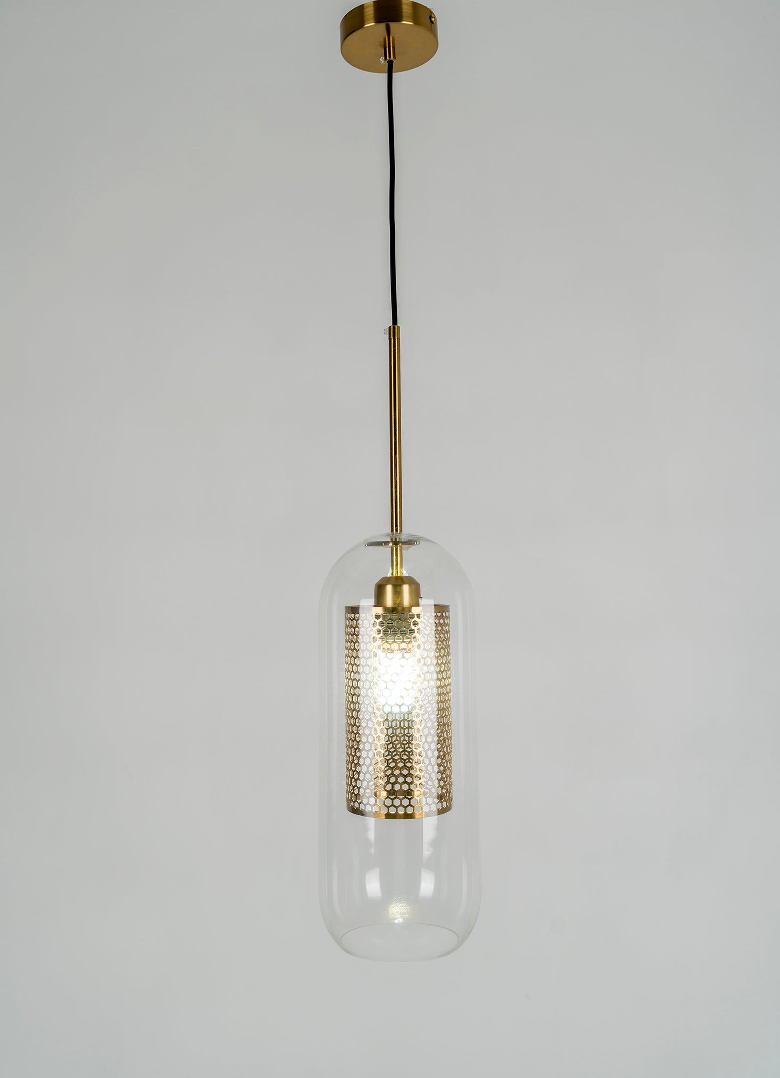 Lustra Pendant Lamp Chiswick Glass for Living Room-Neutral Decor