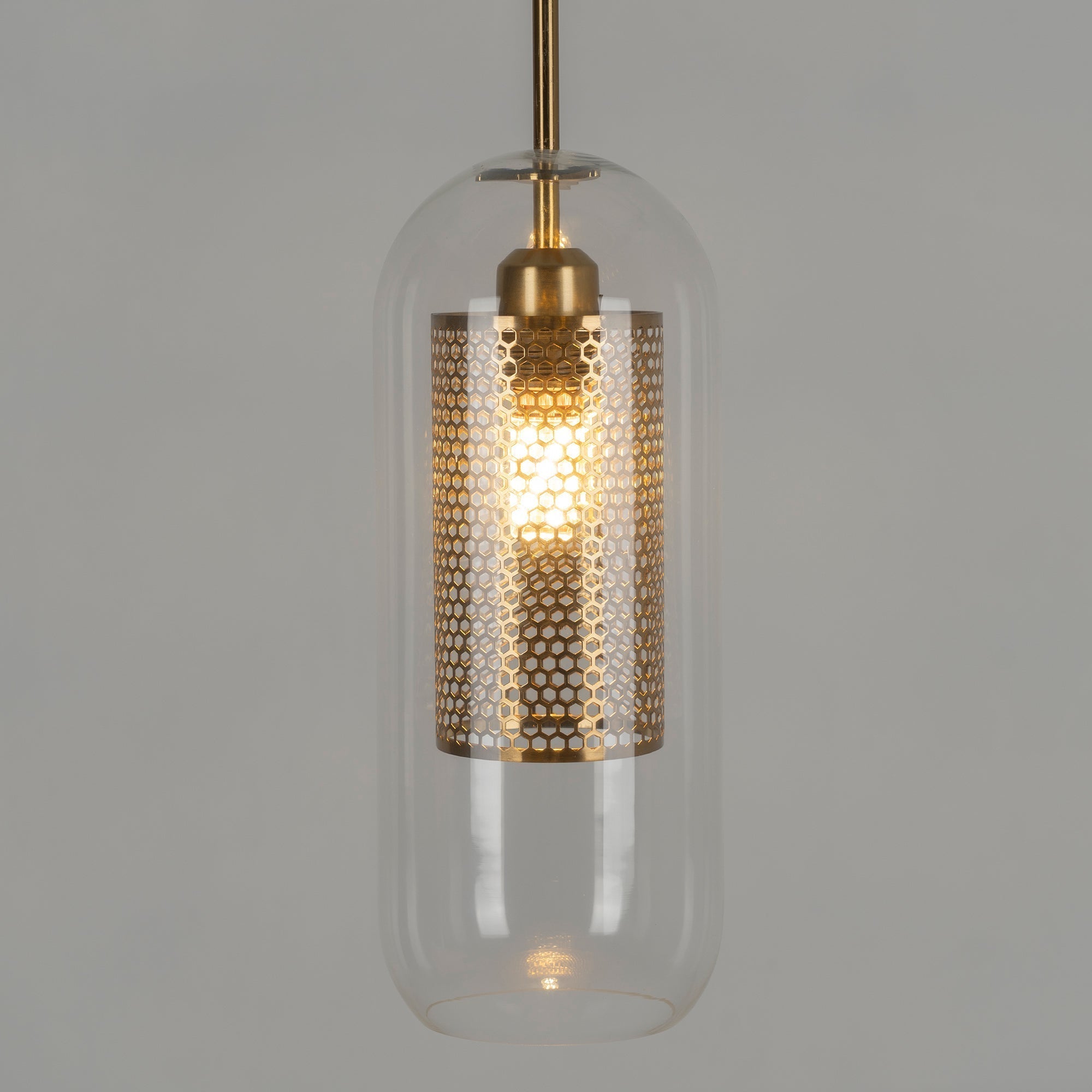 Lustra Pendant Lamp Chiswick Glass for Living Room-Neutral Decor