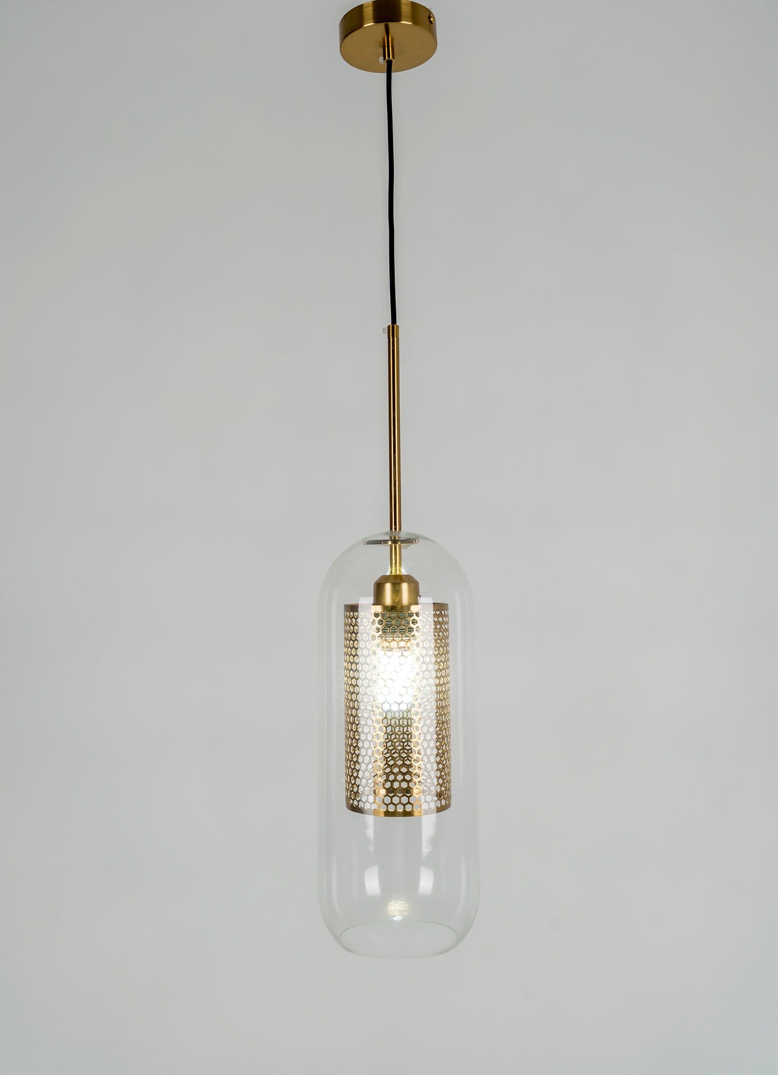 Lustra Pendant Lamp Chiswick Glass for Living Room-Neutral Decor