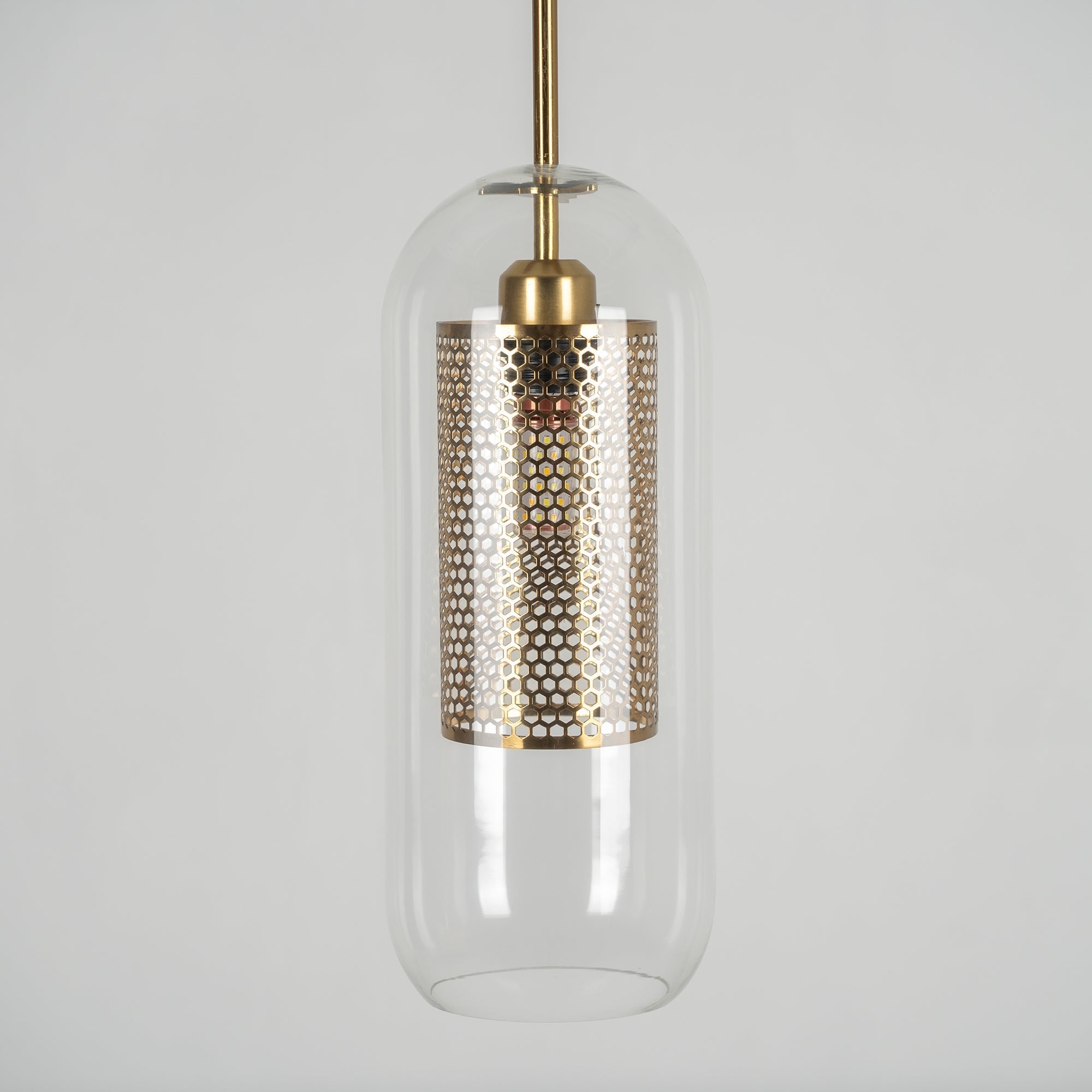 Lustra Pendant Lamp Chiswick Glass for Living Room-Neutral Decor