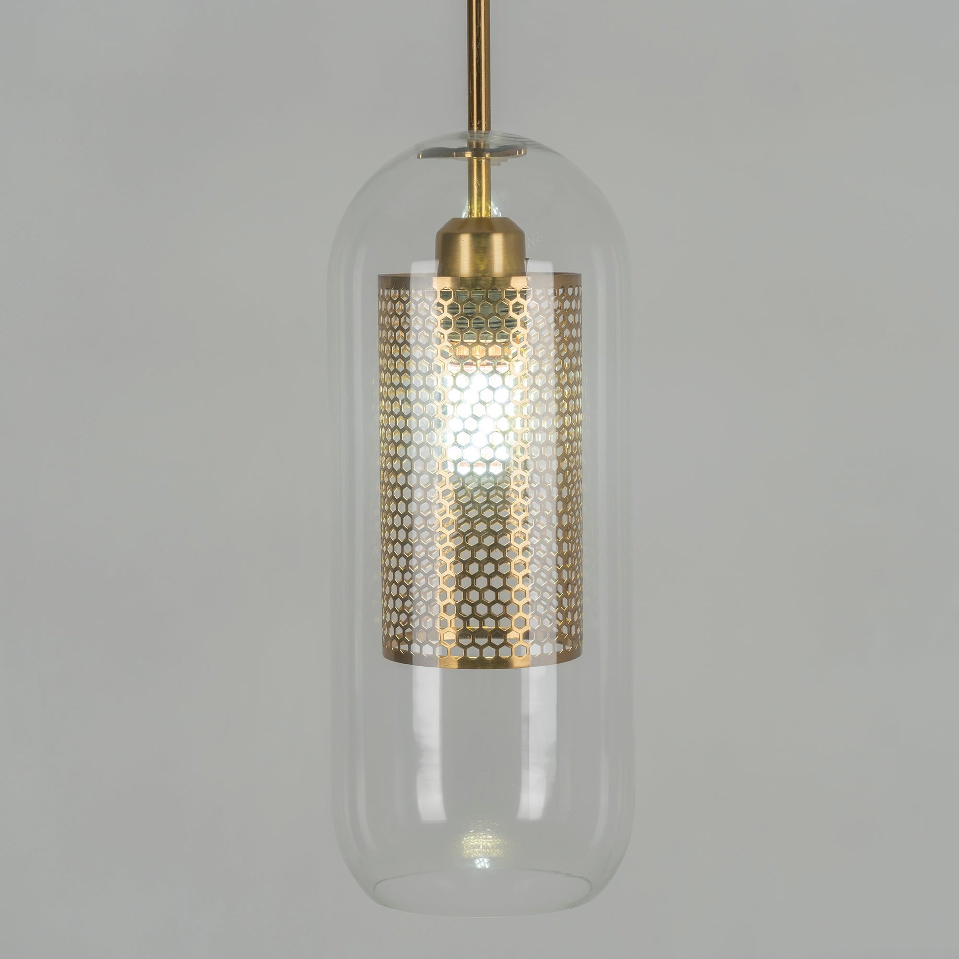 Lustra Pendant Lamp Chiswick Glass for Living Room-Neutral Decor