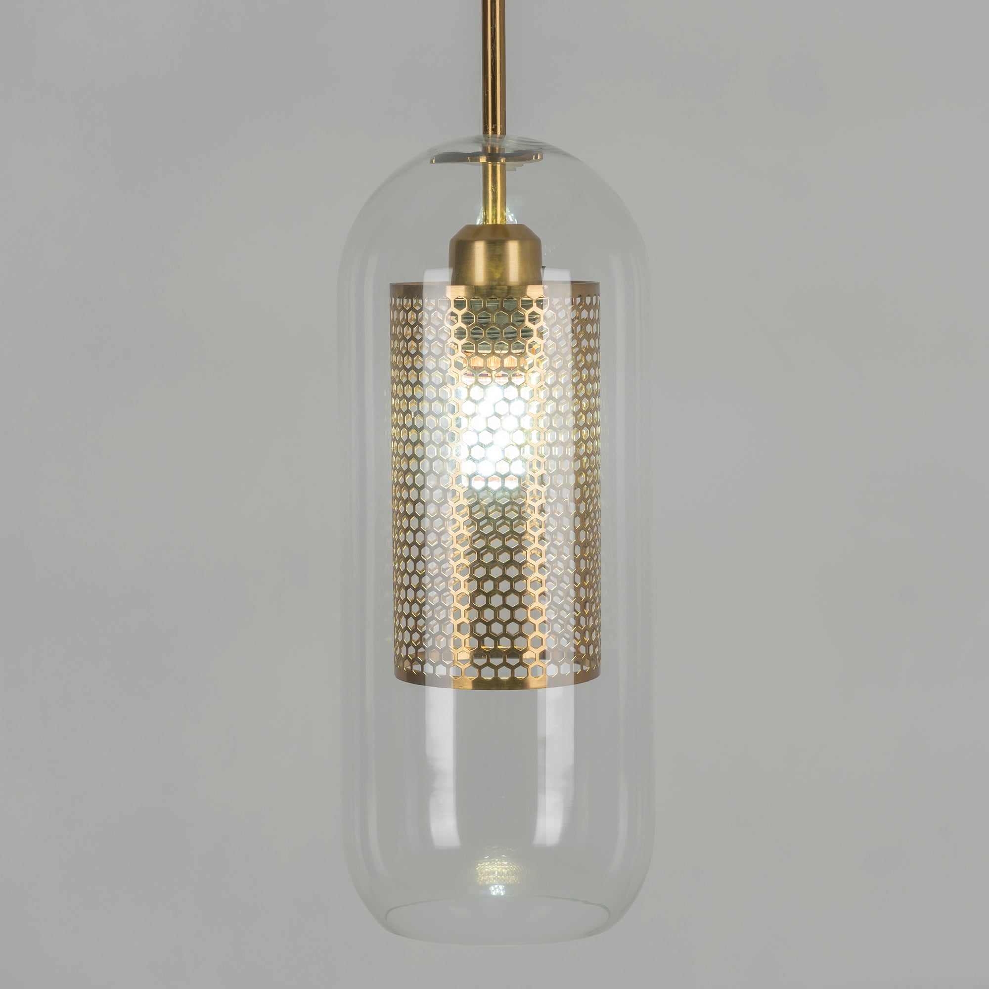 Lustra Pendant Lamp Chiswick Glass for Living Room-Neutral Decor