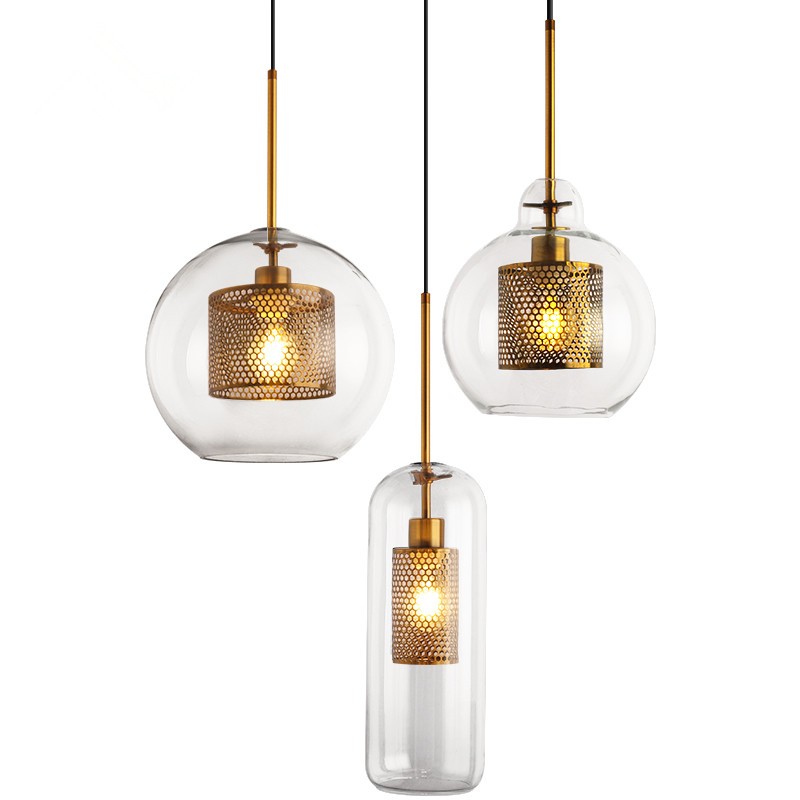 Lustra Pendant Lamp Chiswick Glass for Living Room-Neutral Decor