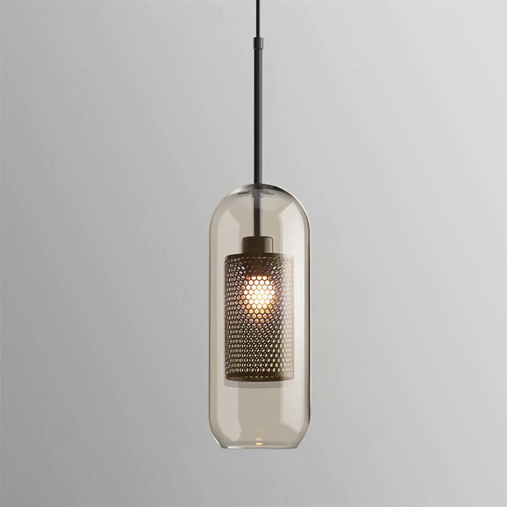 Lustra Pendant Lamp Chiswick Glass for Living Room-Neutral Decor