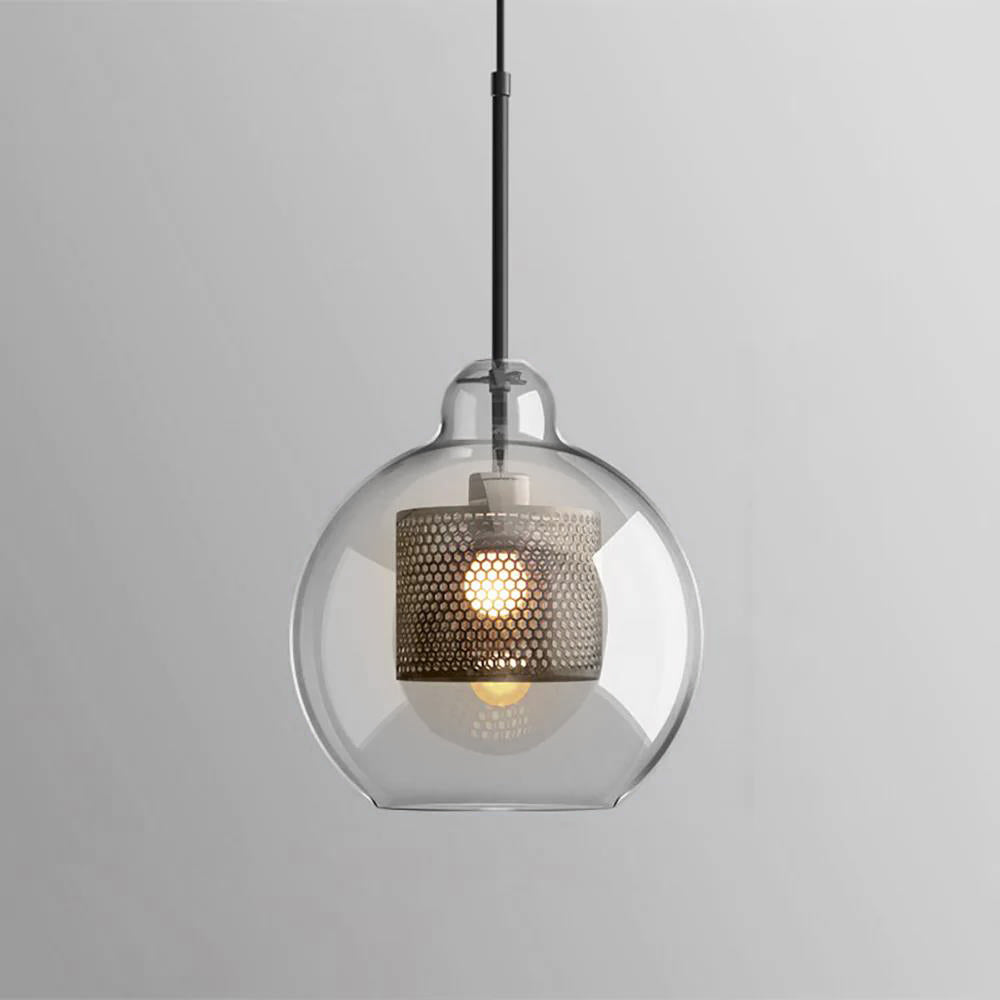 Lustra Pendant Lamp Chiswick Glass for Living Room-Neutral Decor