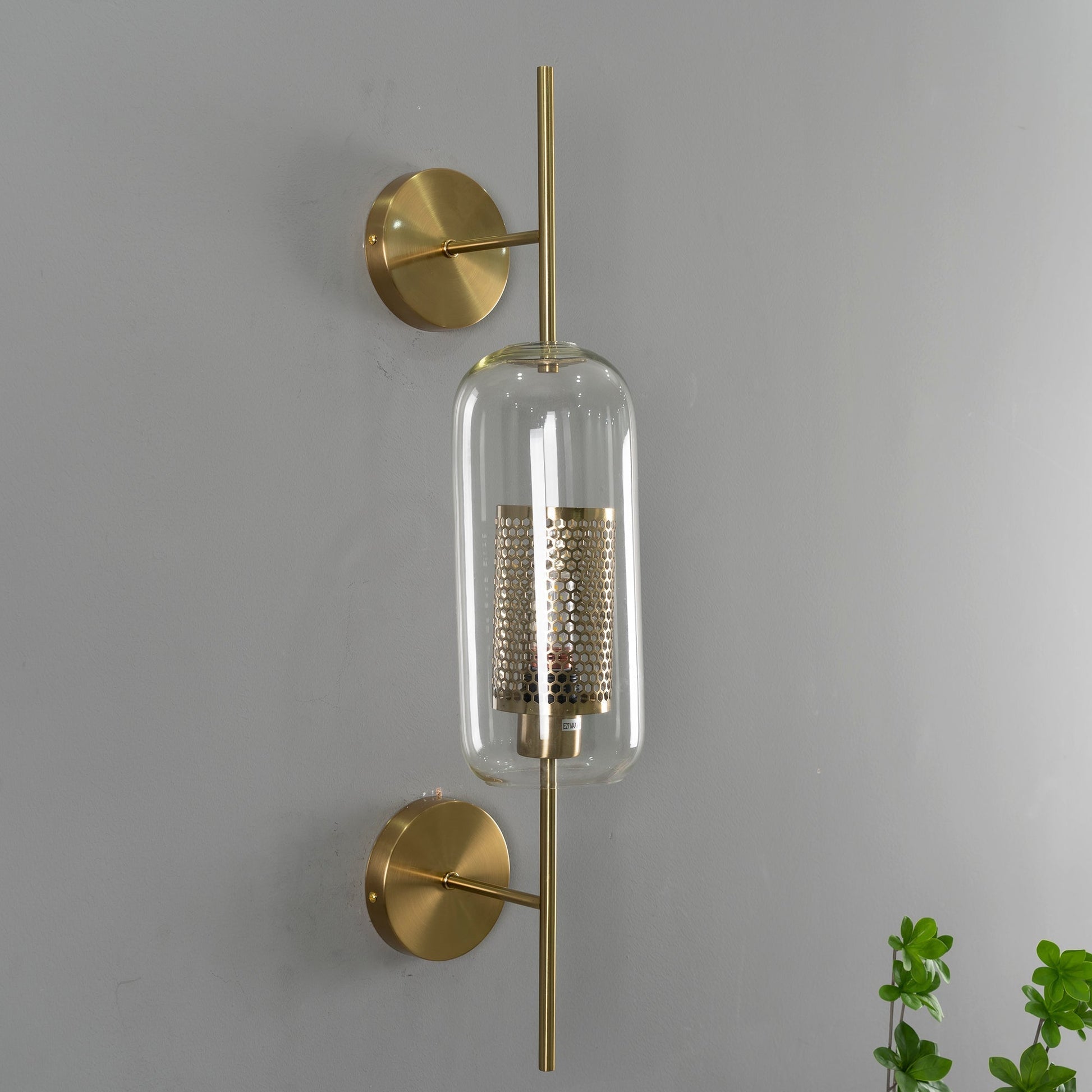 Peta Premium Nordic Art Glass Wall Light-Neutral Decor