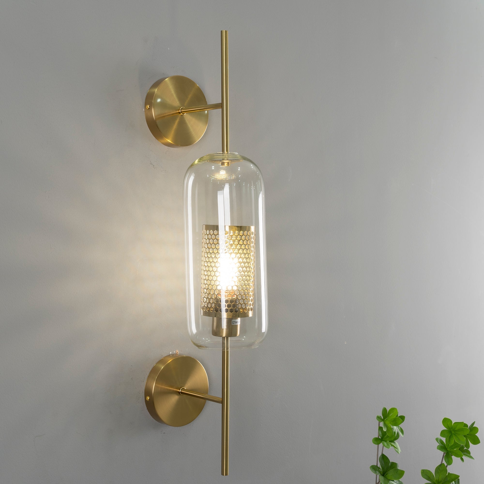 Peta Premium Nordic Art Glass Wall Light-Neutral Decor