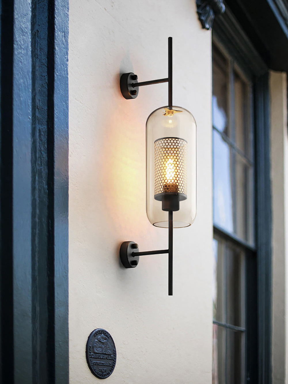 Peta Premium Nordic Art Glass Wall Light-Neutral Decor