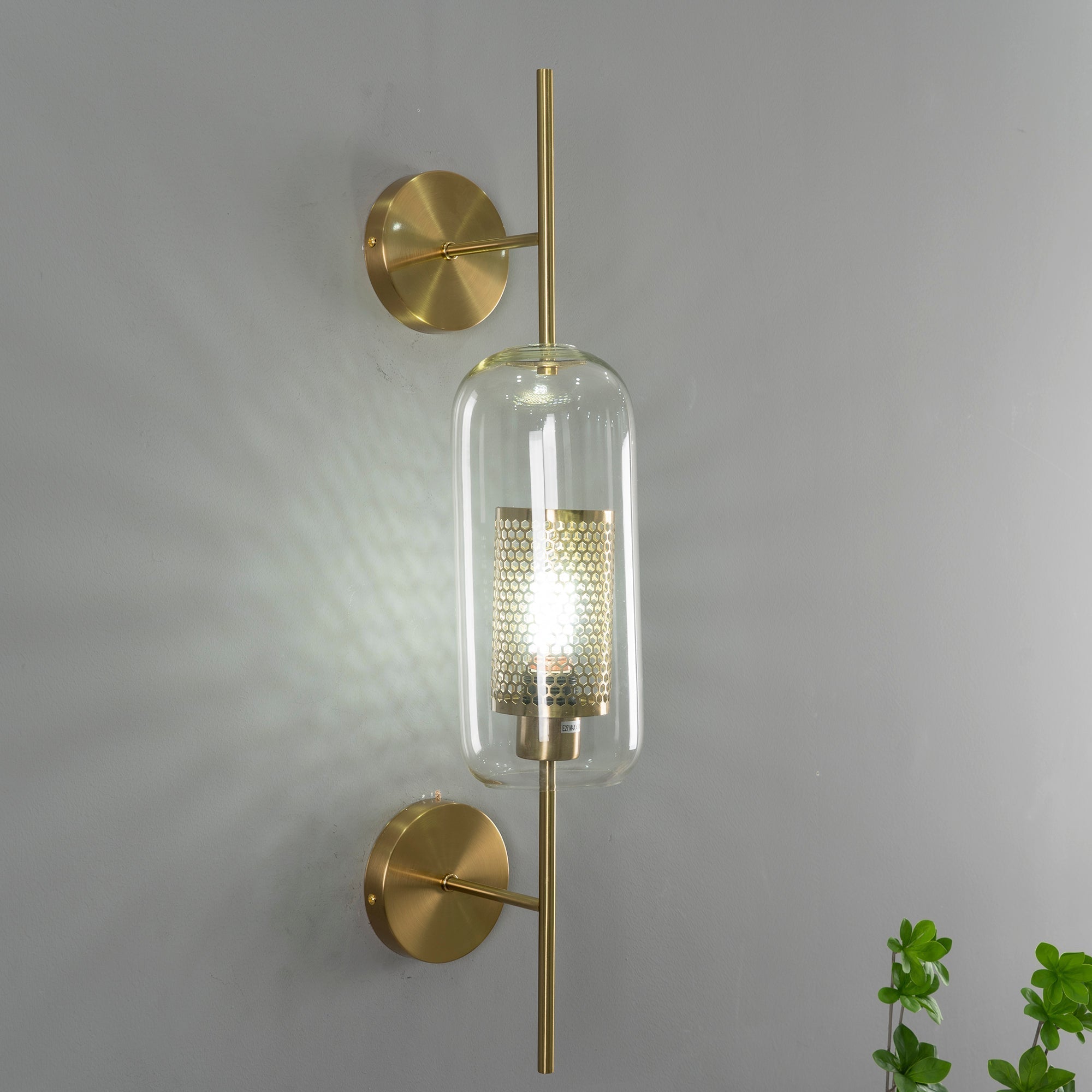 Peta Premium Nordic Art Glass Wall Light-Neutral Decor