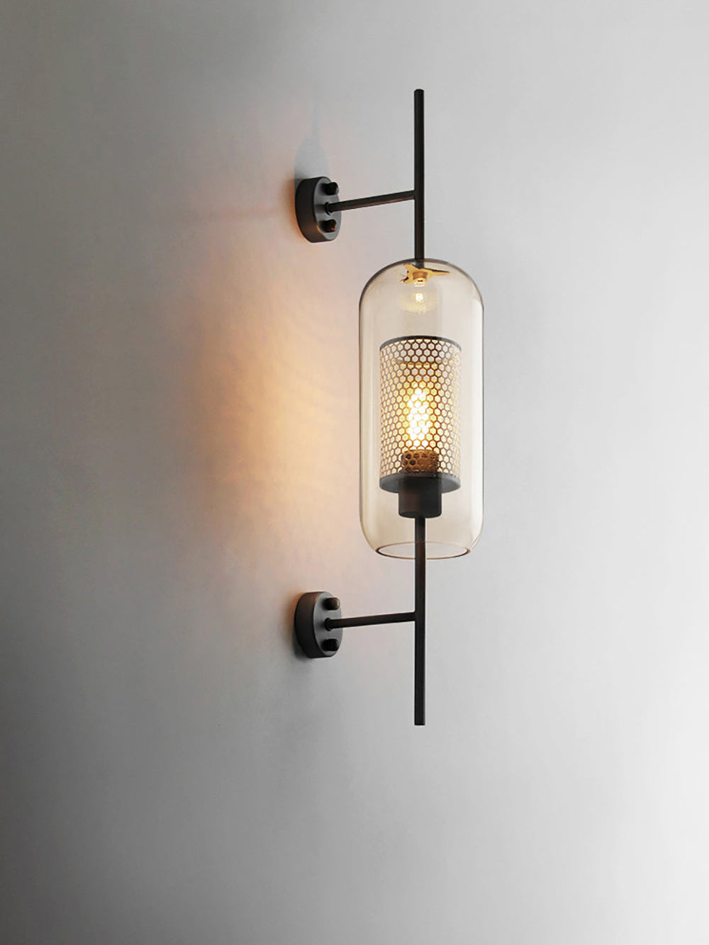 Peta Premium Nordic Art Glass Wall Light-Neutral Decor