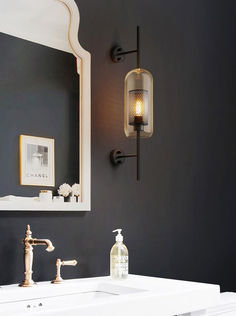 Peta Premium Nordic Art Glass Wall Light-Neutral Decor