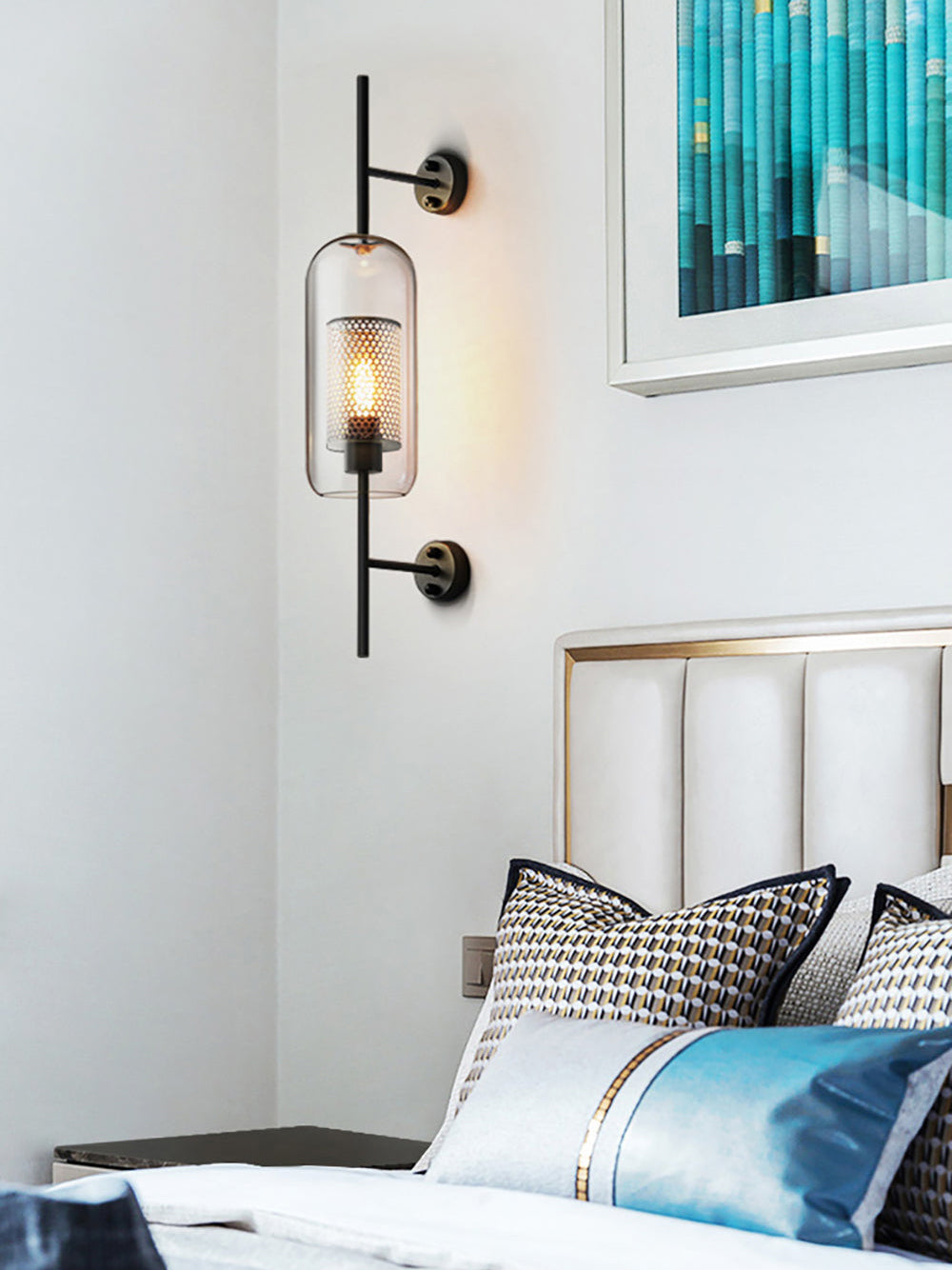 Peta Premium Nordic Art Glass Wall Light-Neutral Decor