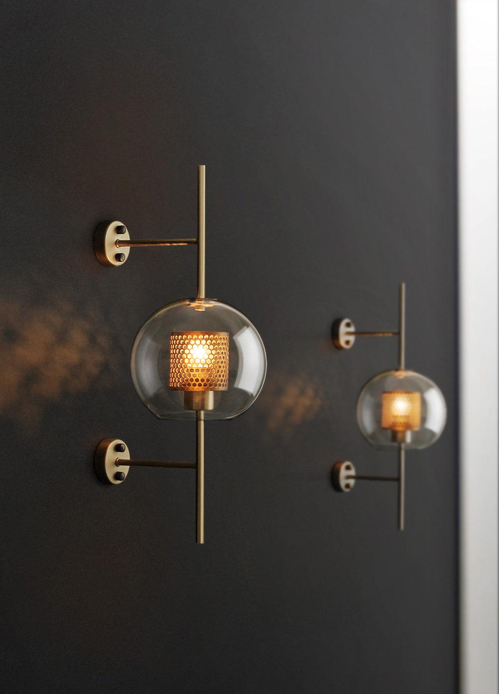 Peta Premium Nordic Art Glass Wall Light-Neutral Decor