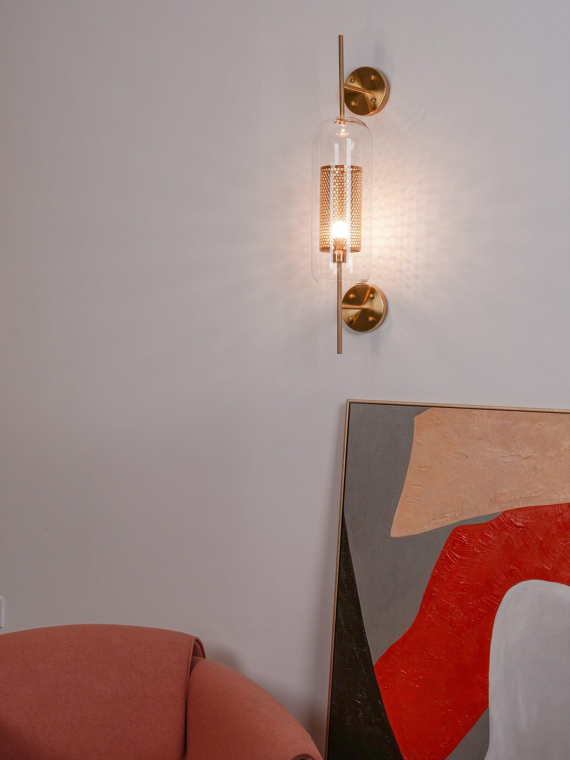 Peta Premium Nordic Art Glass Wall Light-Neutral Decor