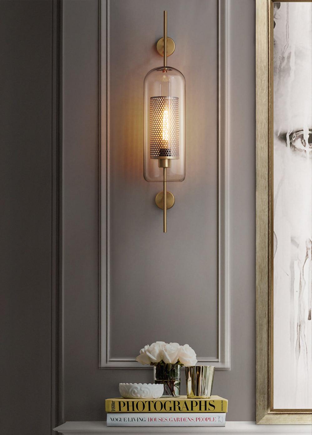 Peta Premium Nordic Art Glass Wall Light-Neutral Decor