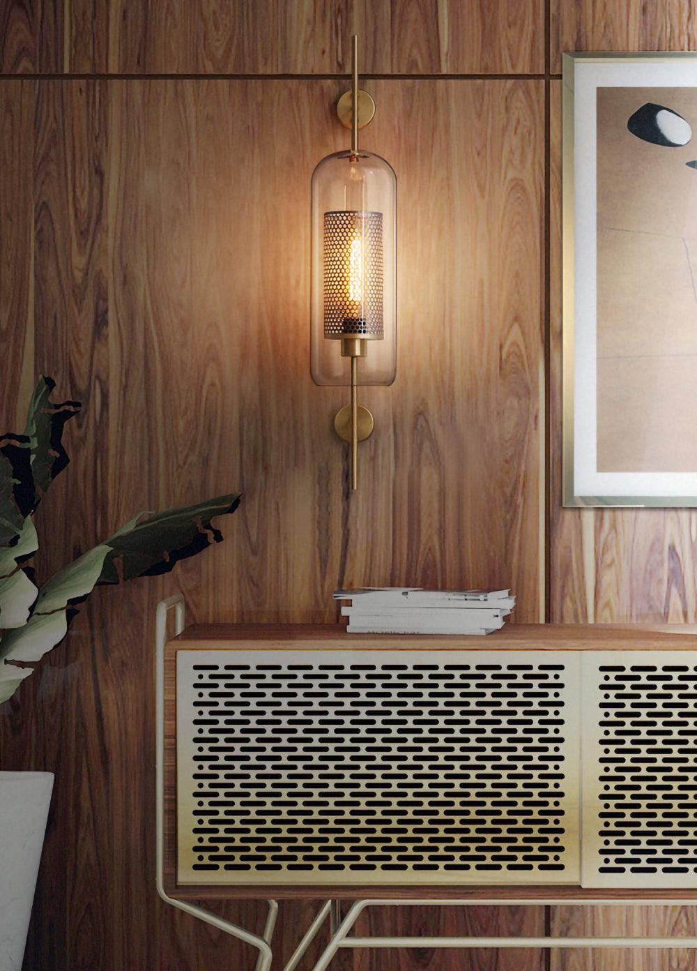 Peta Premium Nordic Art Glass Wall Light-Neutral Decor