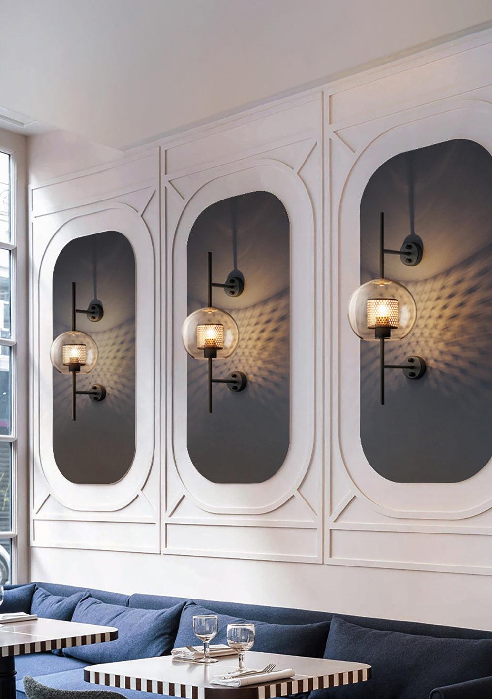 Peta Premium Nordic Art Glass Wall Light-Neutral Decor