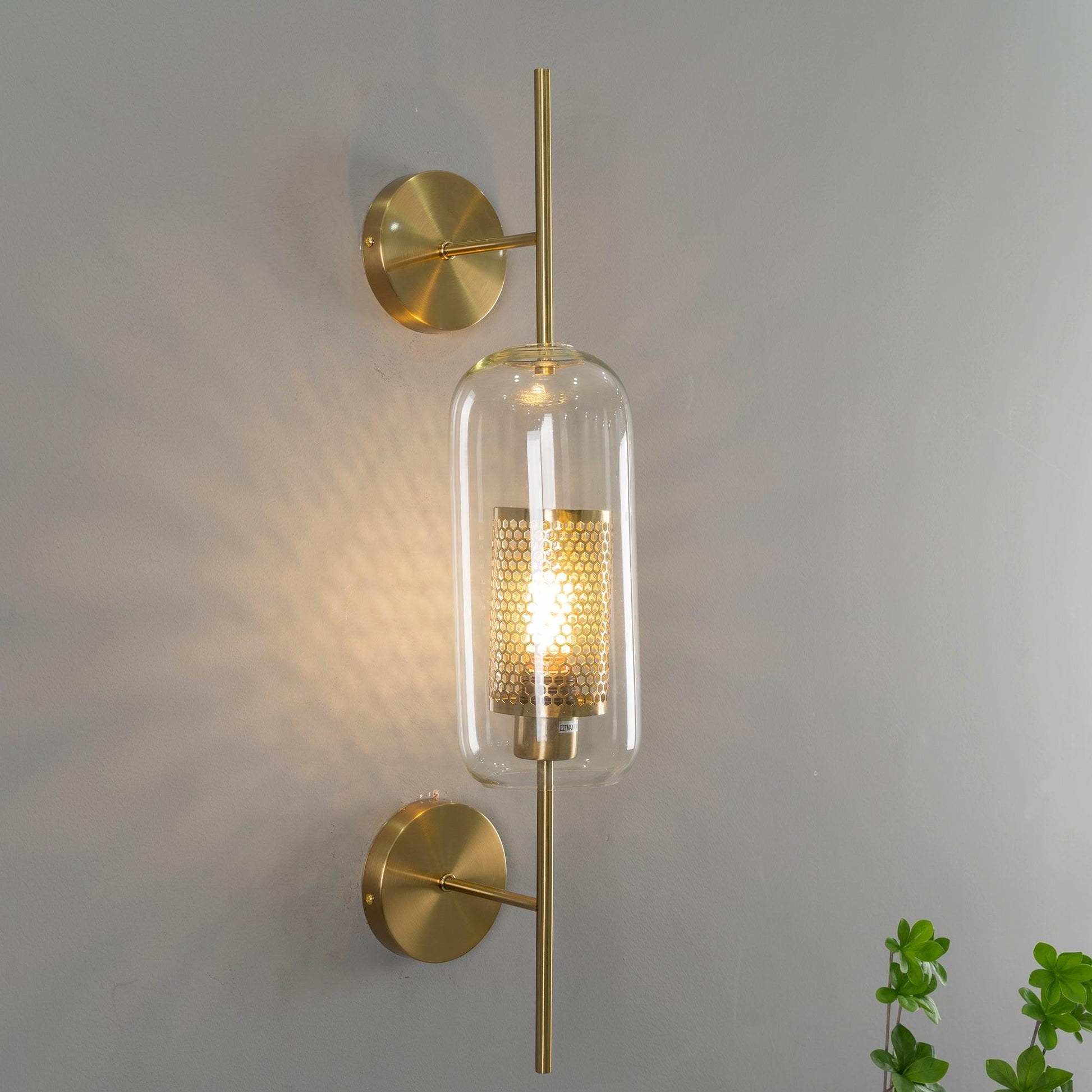 Peta Premium Nordic Art Glass Wall Light-Neutral Decor