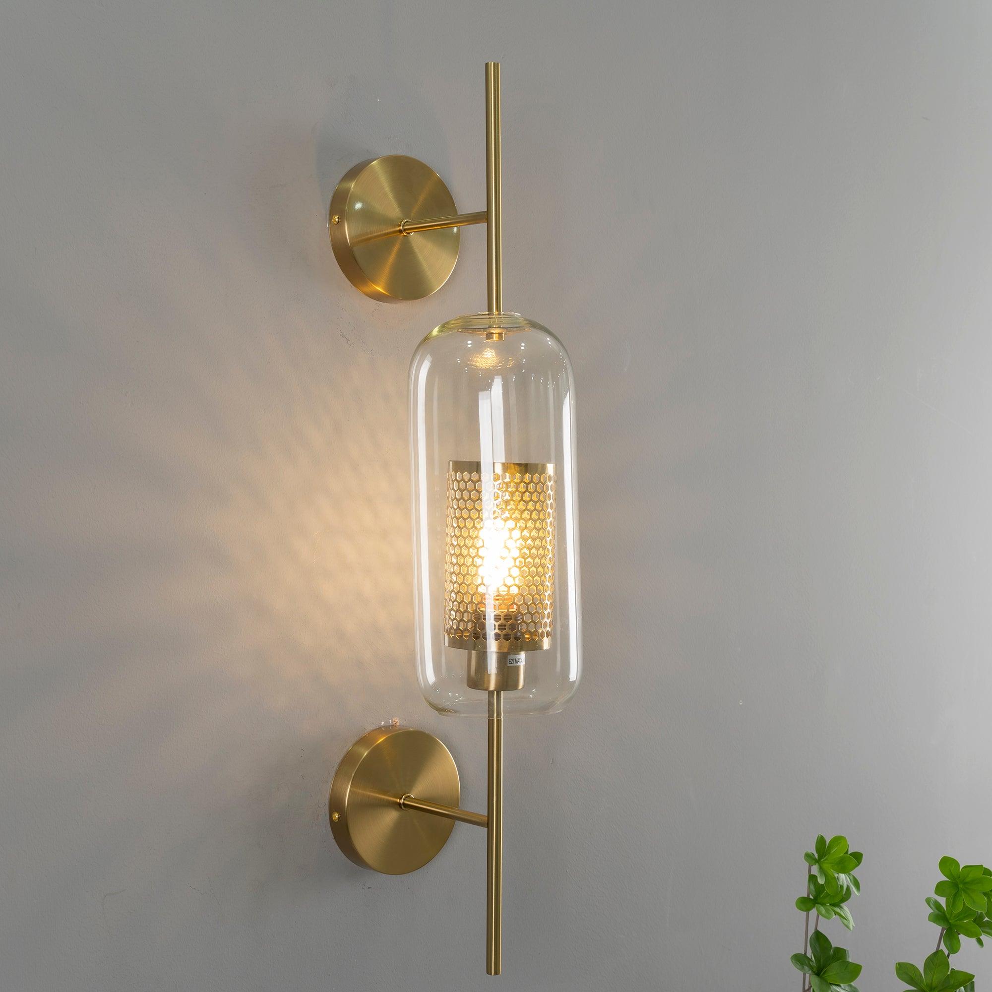 Peta Premium Nordic Art Glass Wall Light-Neutral Decor
