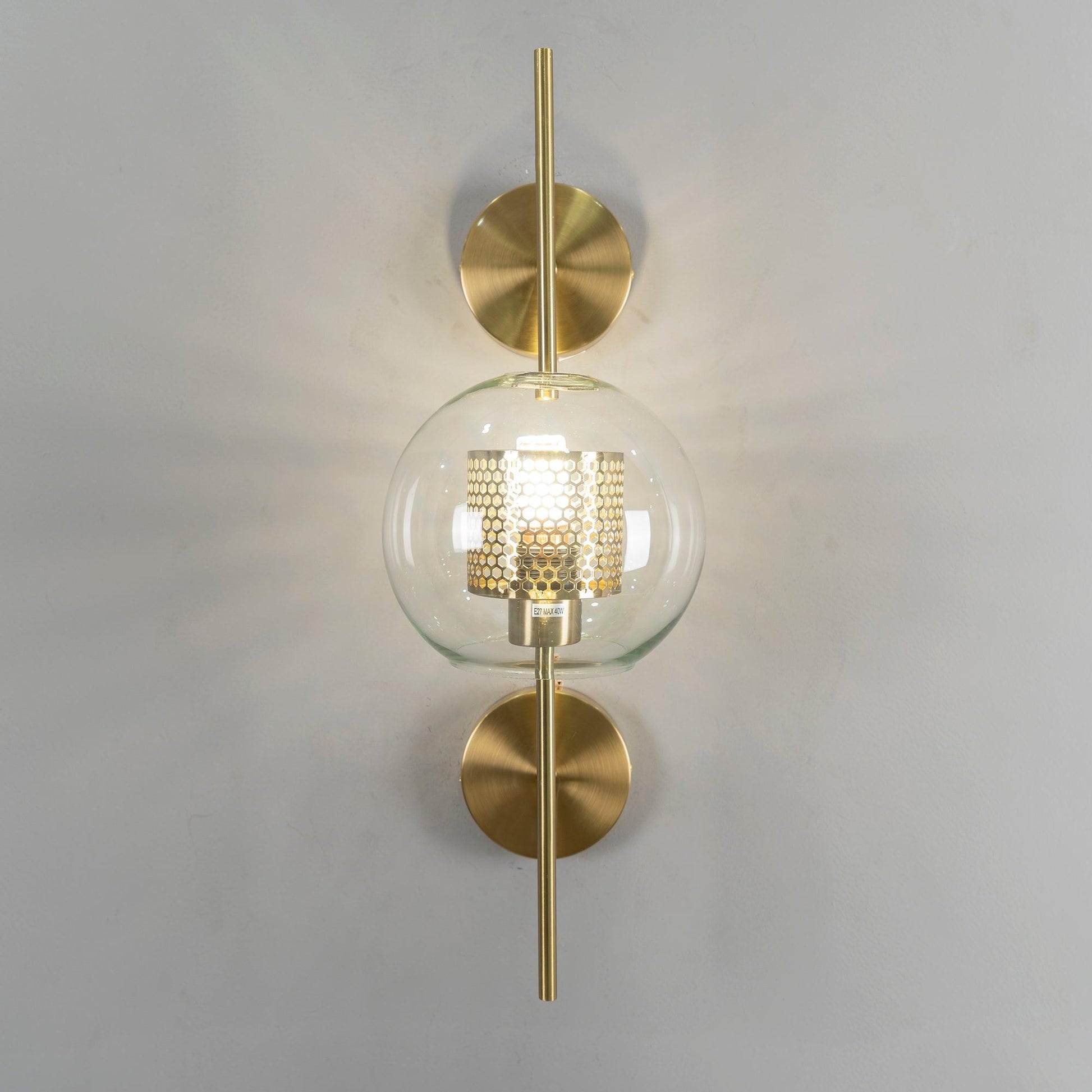 Peta Premium Nordic Art Glass Wall Light-Neutral Decor