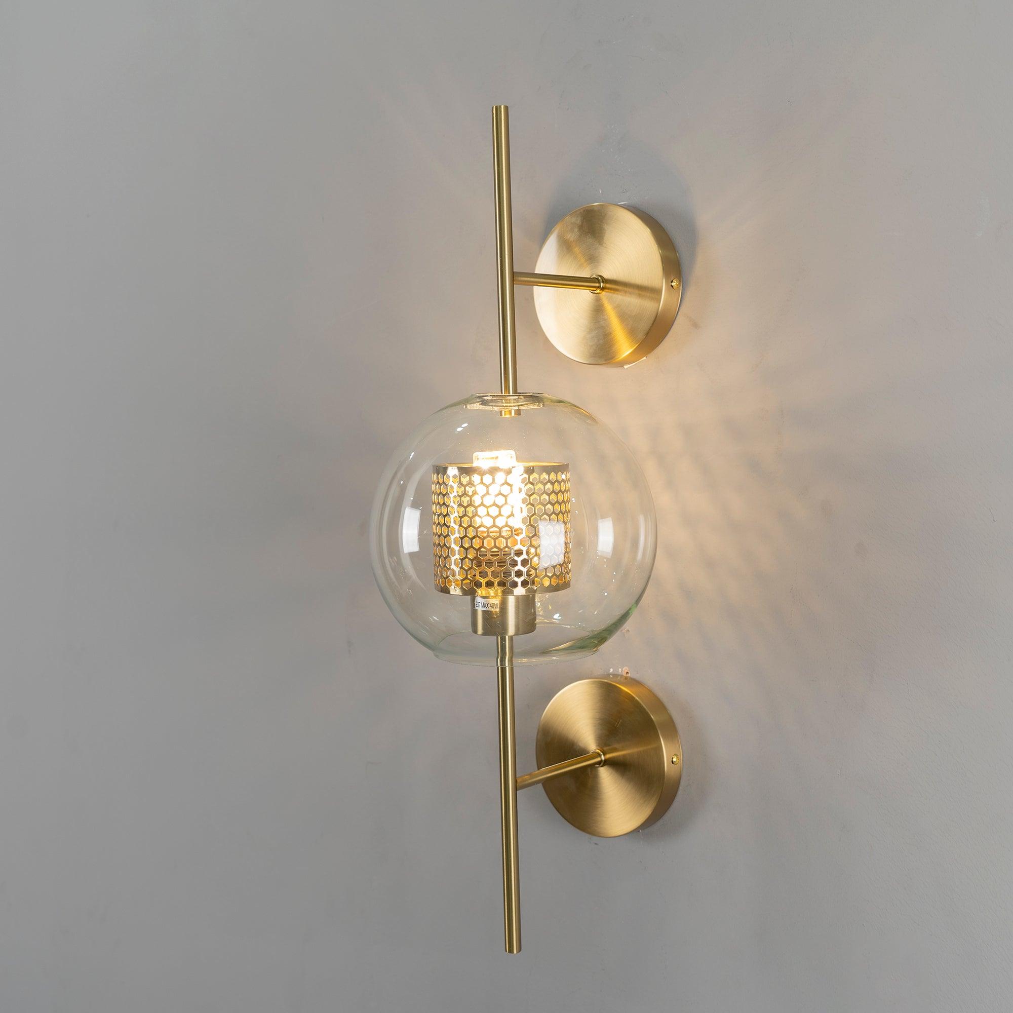 Peta Premium Nordic Art Glass Wall Light-Neutral Decor