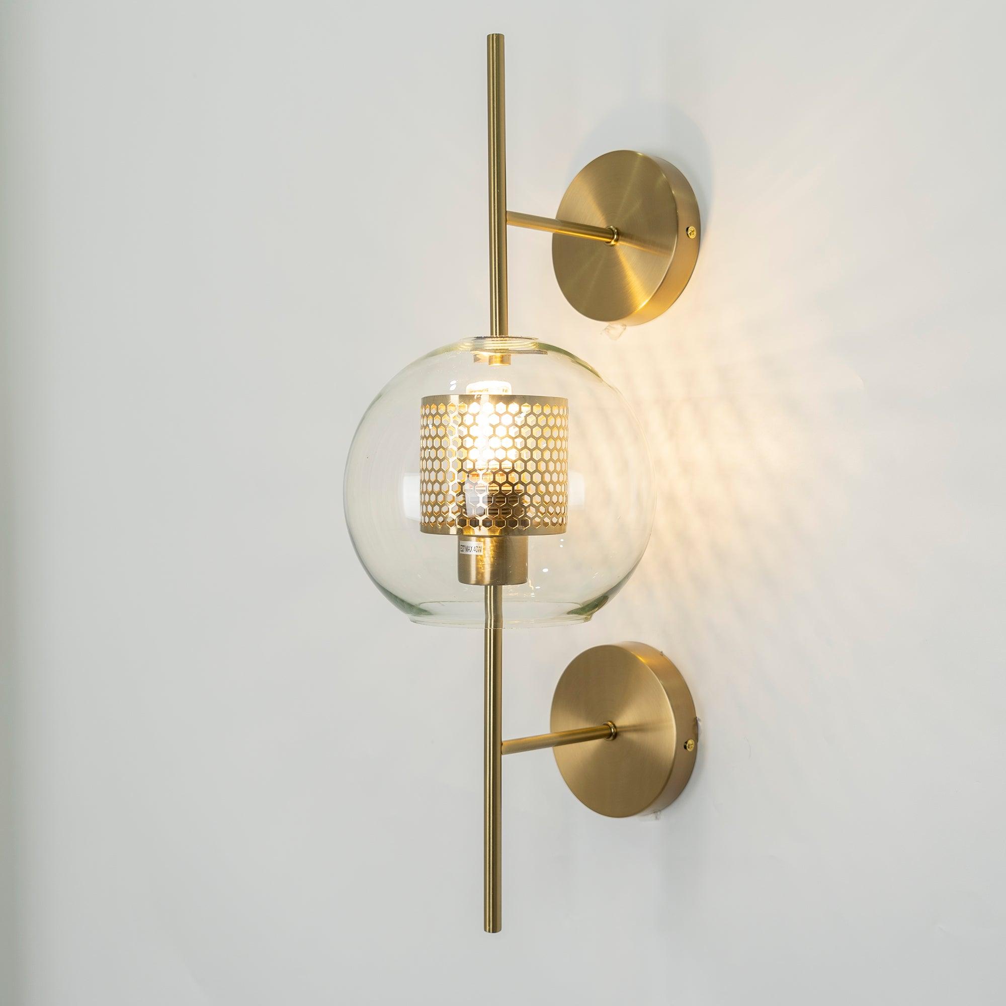 Peta Premium Nordic Art Glass Wall Light-Neutral Decor