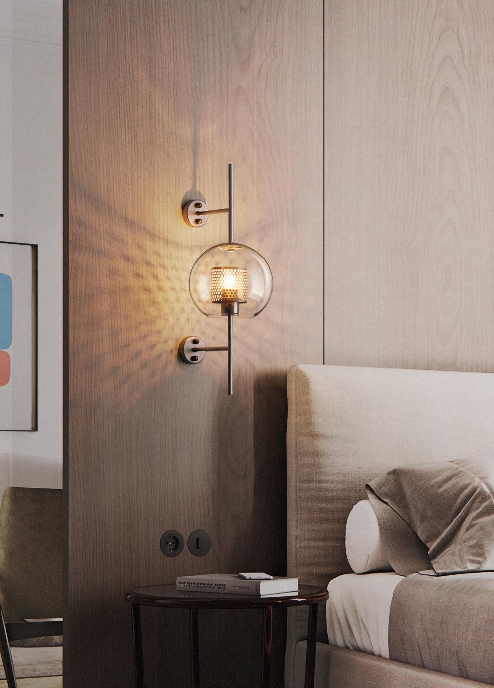Peta Premium Nordic Art Glass Wall Light-Neutral Decor