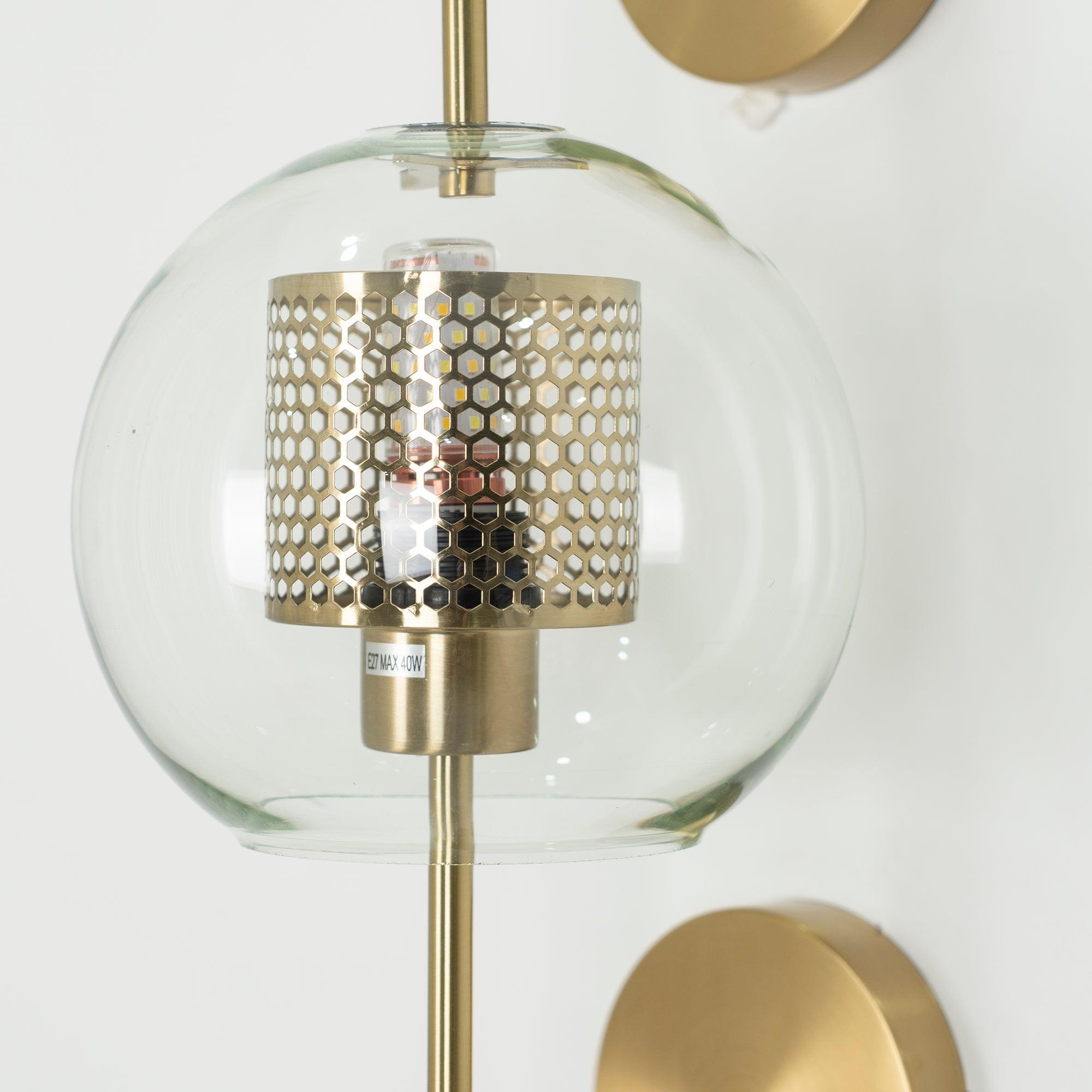 Peta Premium Nordic Art Glass Wall Light-Neutral Decor