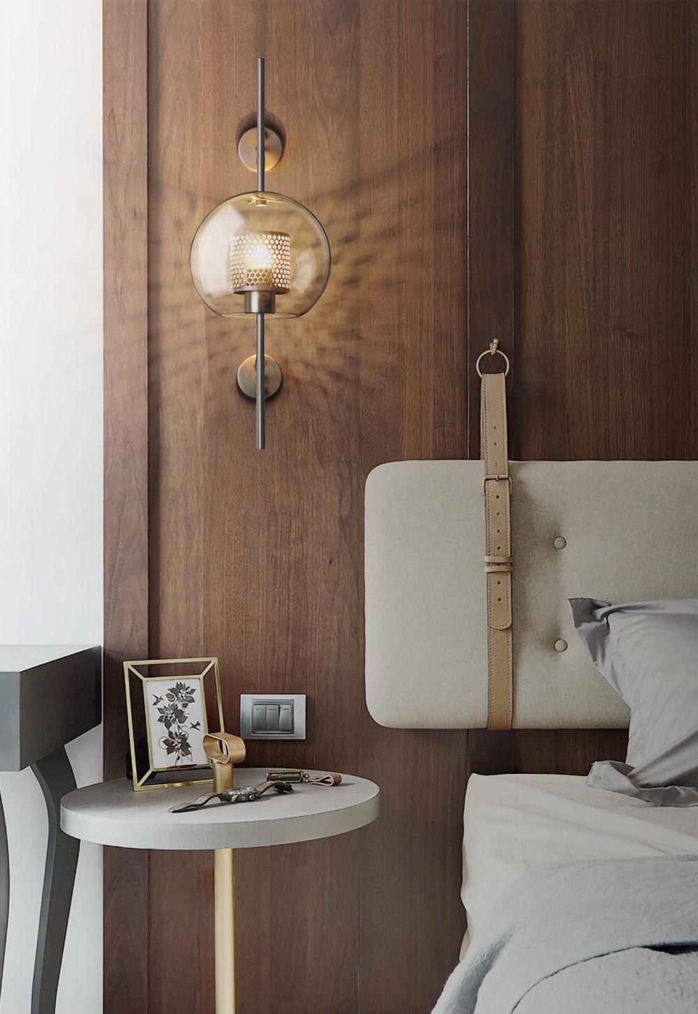 Peta Premium Nordic Art Glass Wall Light-Neutral Decor