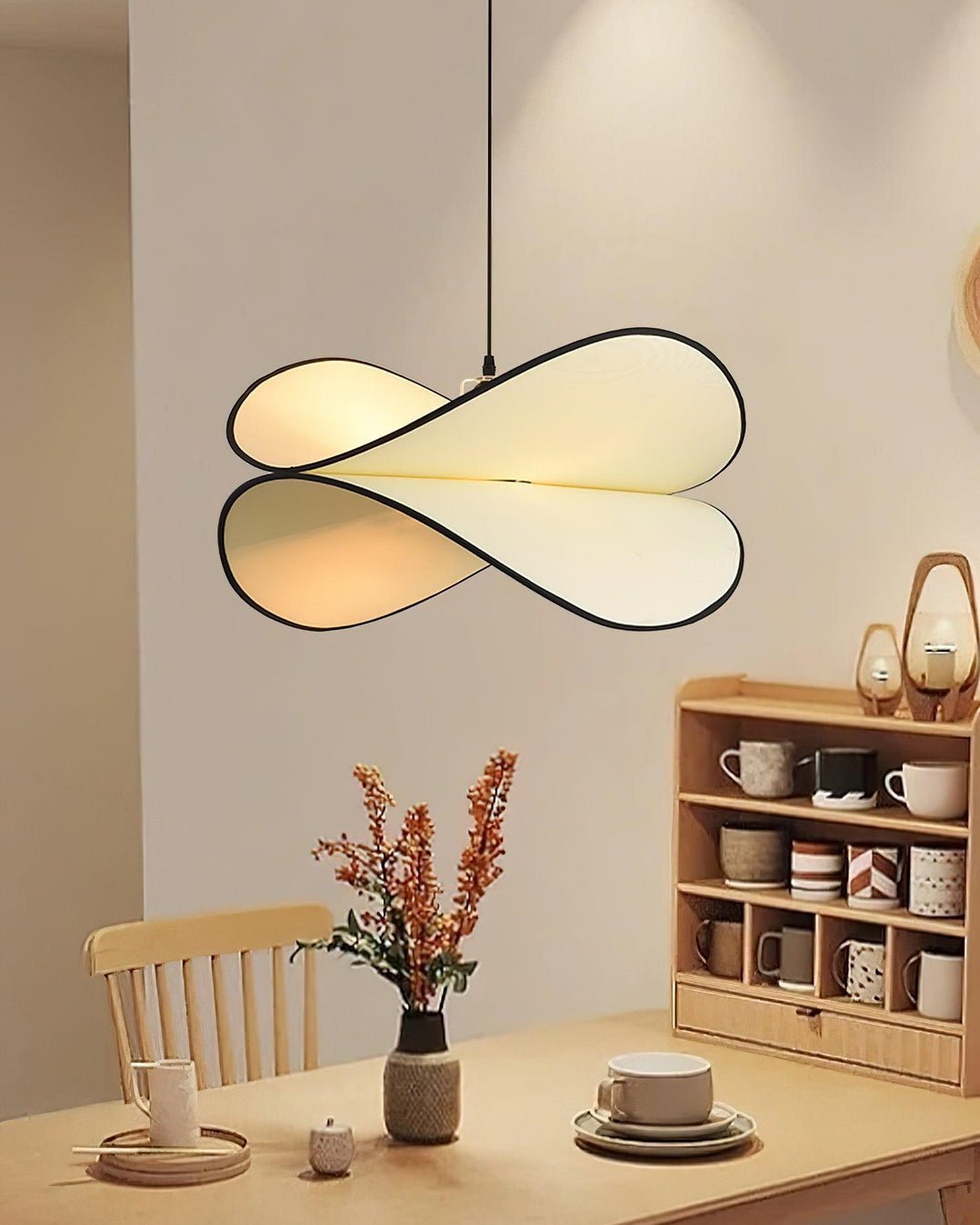 Cilene Fabric Artistic Pendant Lamp-Neutral Decor