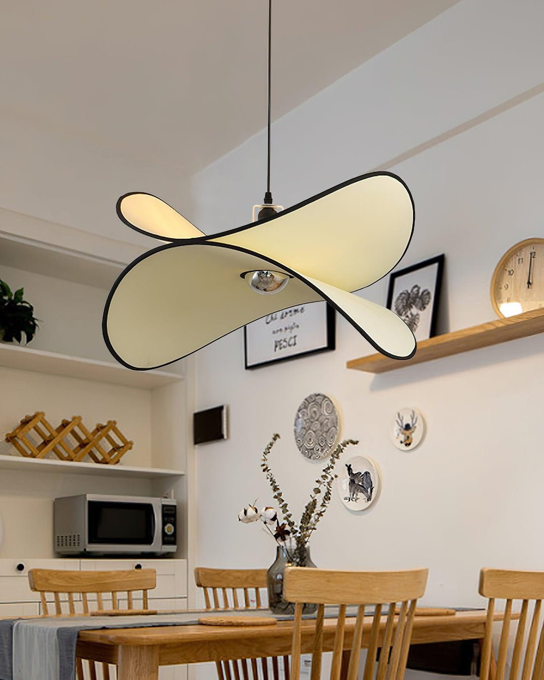 Cilene Fabric Artistic Pendant Lamp-Neutral Decor