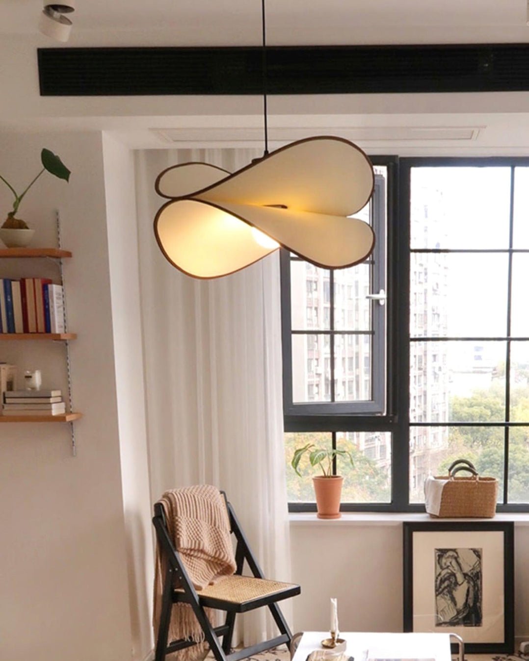 Cilene Fabric Artistic Pendant Lamp-Neutral Decor