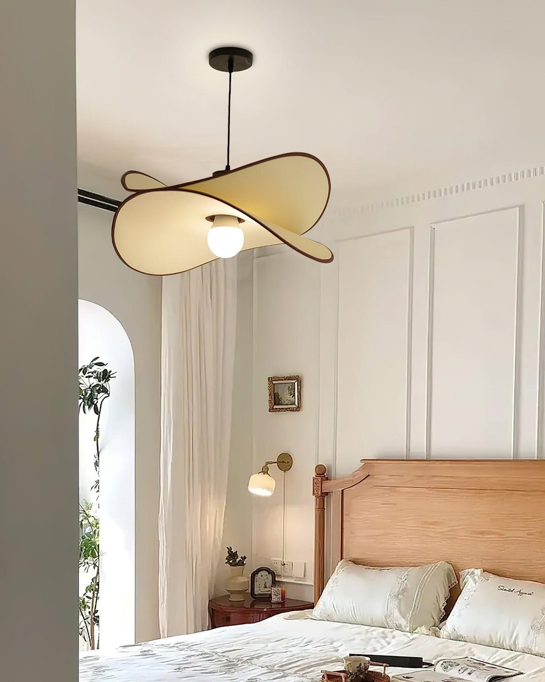 Cilene Fabric Artistic Pendant Lamp-Neutral Decor