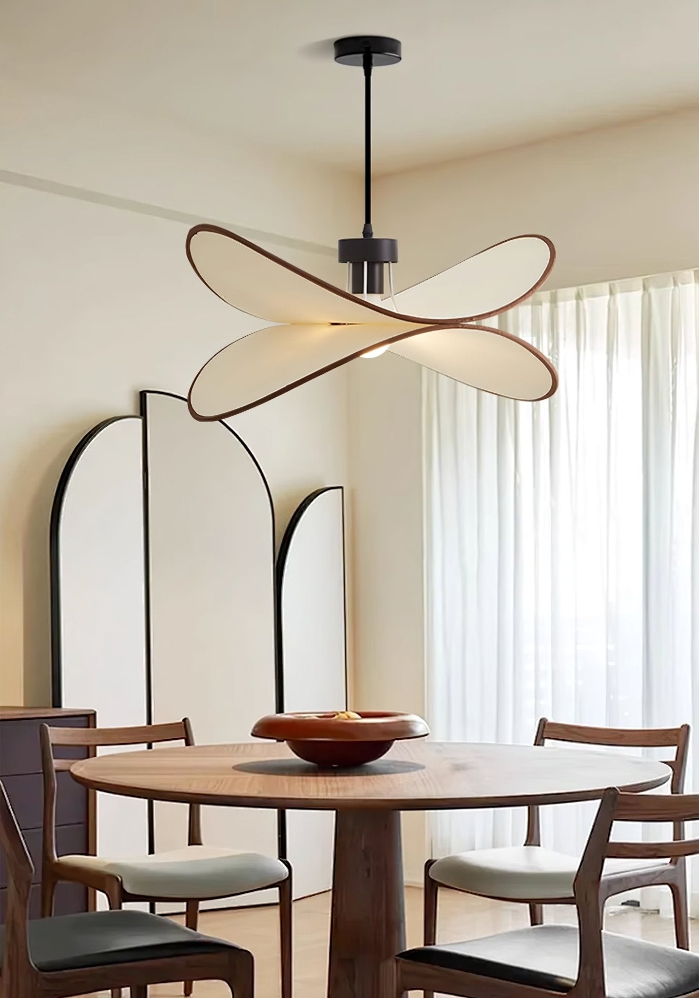 Cilene Fabric Artistic Pendant Lamp-Neutral Decor