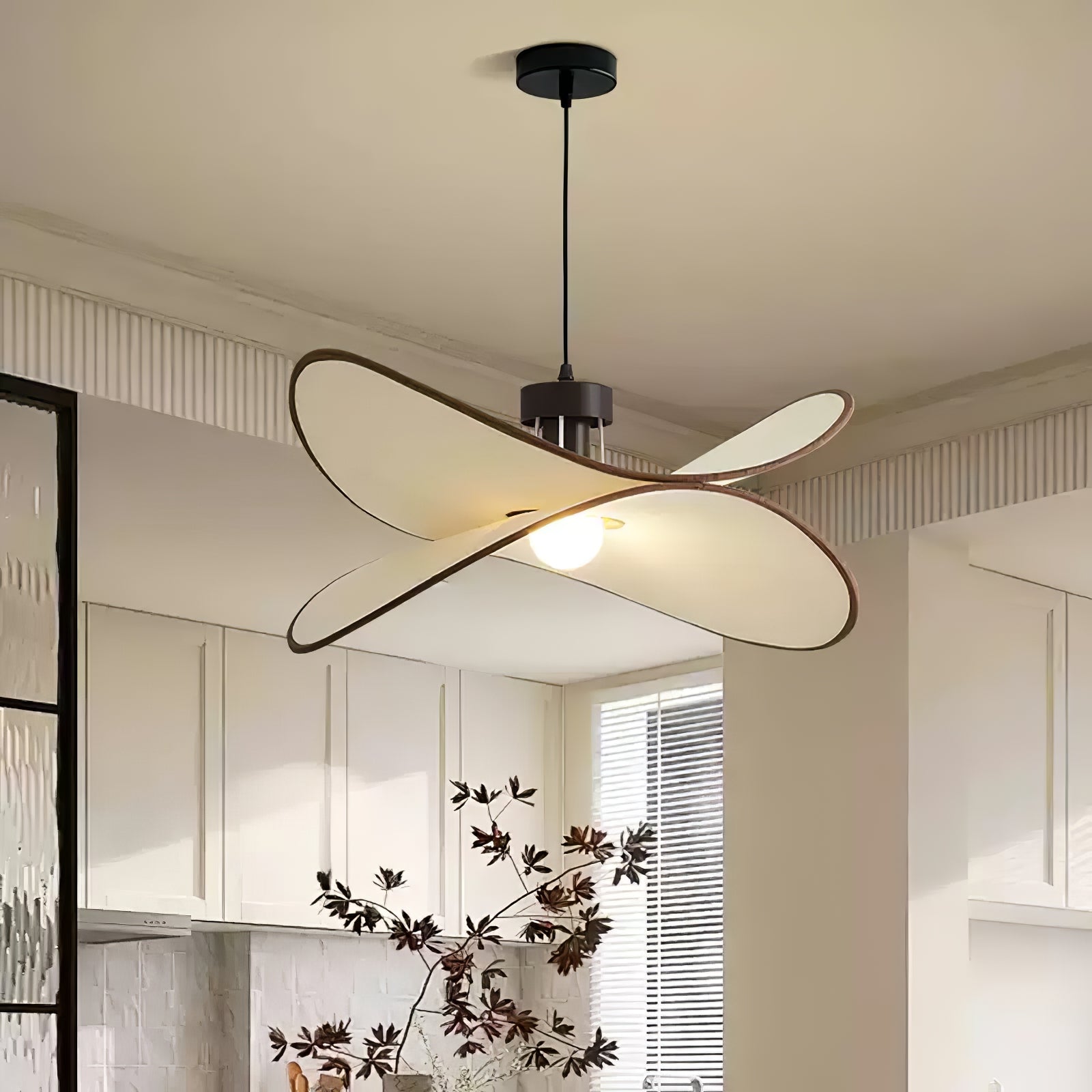 Cilene Fabric Artistic Pendant Lamp-Neutral Decor