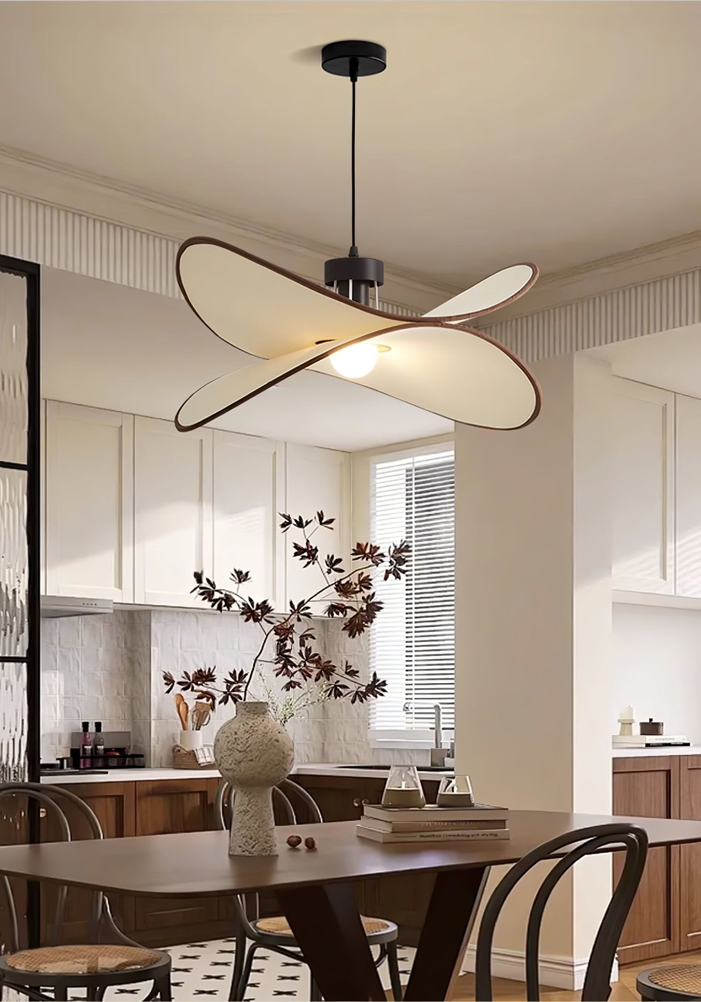 Cilene Fabric Artistic Pendant Lamp-Neutral Decor
