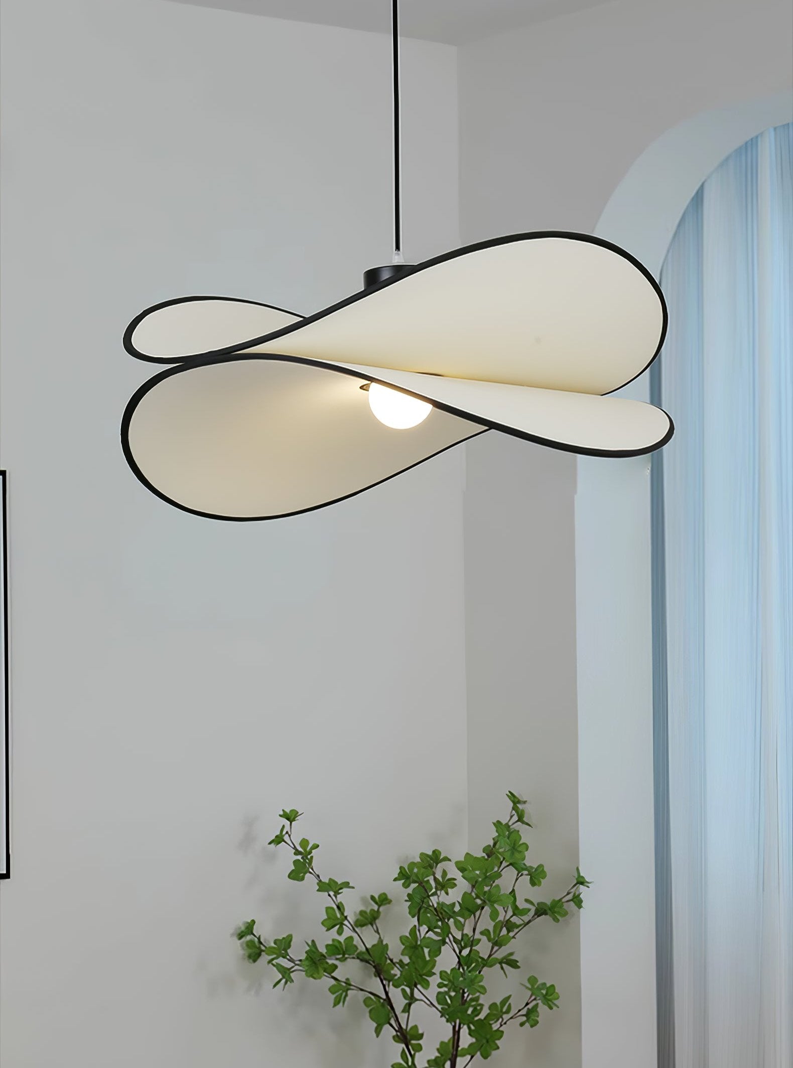 Cilene Fabric Artistic Pendant Lamp-Neutral Decor