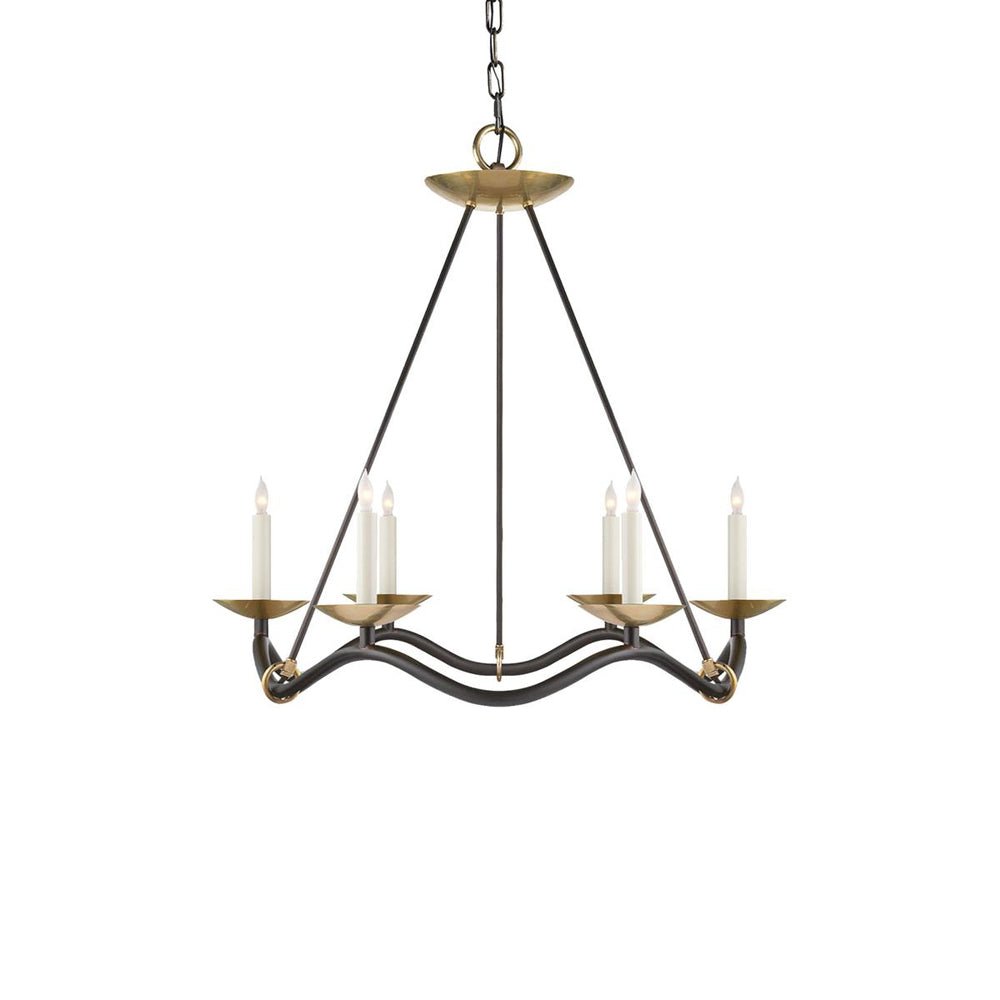 Evenor Elegance Vintage Brass Chandelier-Neutral Decor