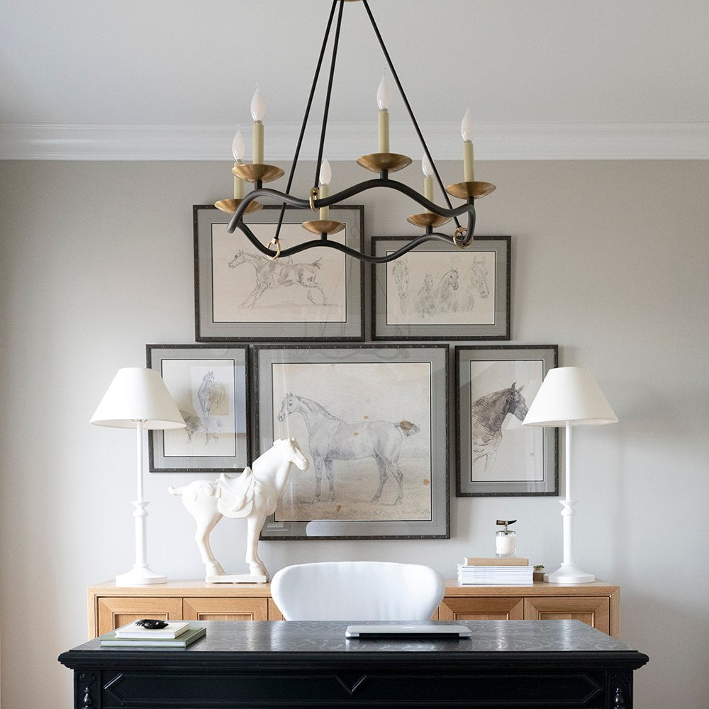Evenor Elegance Vintage Brass Chandelier-Neutral Decor