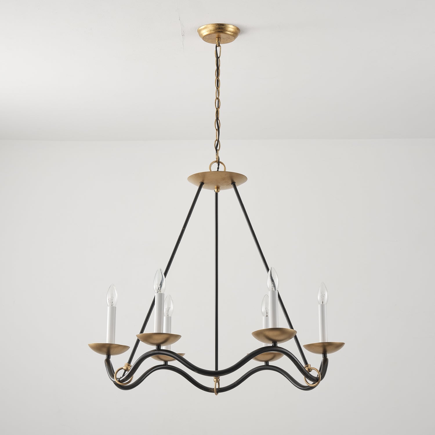 Evenor Elegance Vintage Brass Chandelier-Neutral Decor
