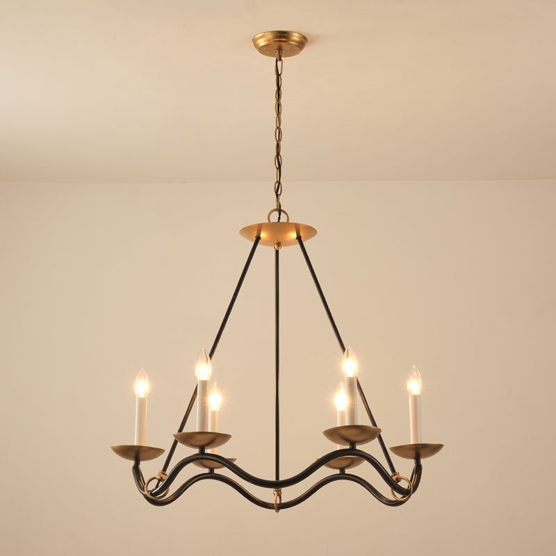 Evenor Elegance Vintage Brass Chandelier-Neutral Decor
