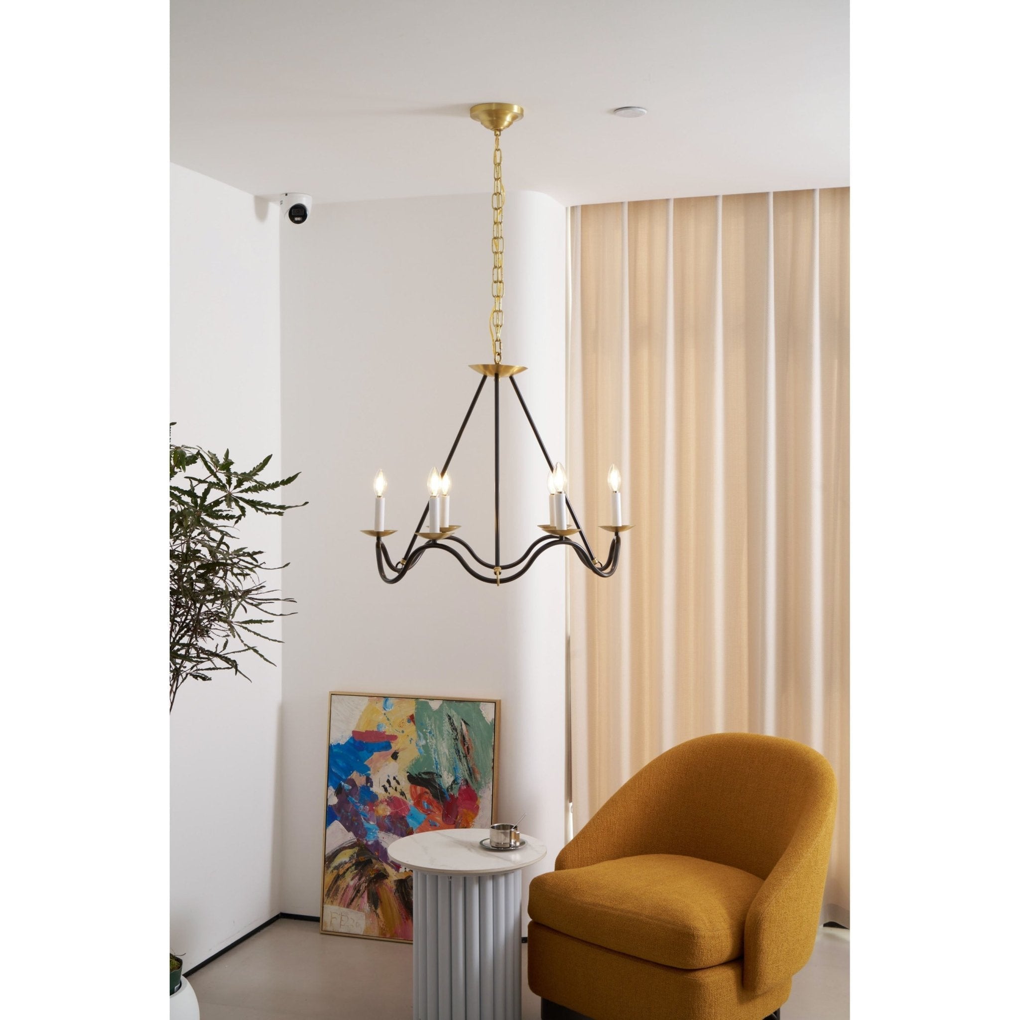 Evenor Elegance Vintage Brass Chandelier-Neutral Decor