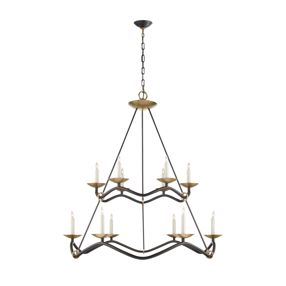 Juvin Two-Tier Candle Chandelier
