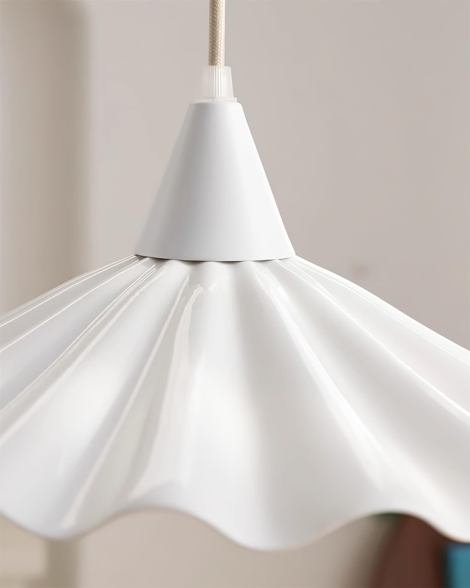 Rivora White Ceramic Pendant Light