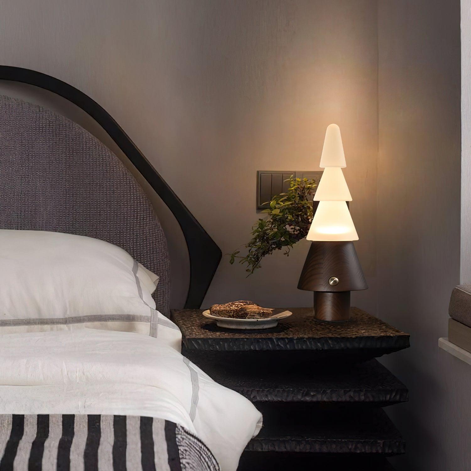 Olivia Modern Wood Table Lamp-Neutral Decor