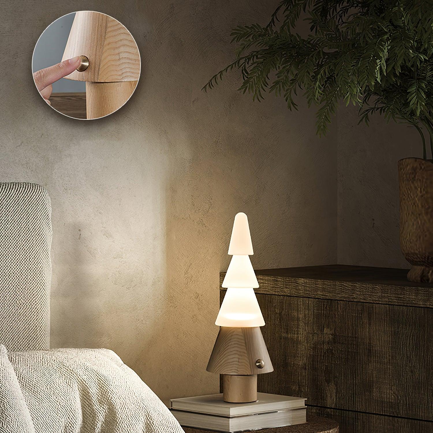 Olivia Modern Wood Table Lamp-Neutral Decor